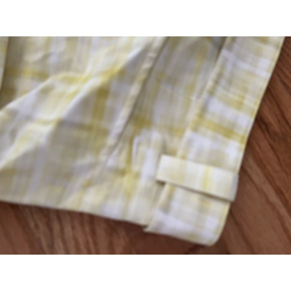 Nike Yellow White Belted Womens Golf Shorts 10  Checkered - Picture 7 of 7